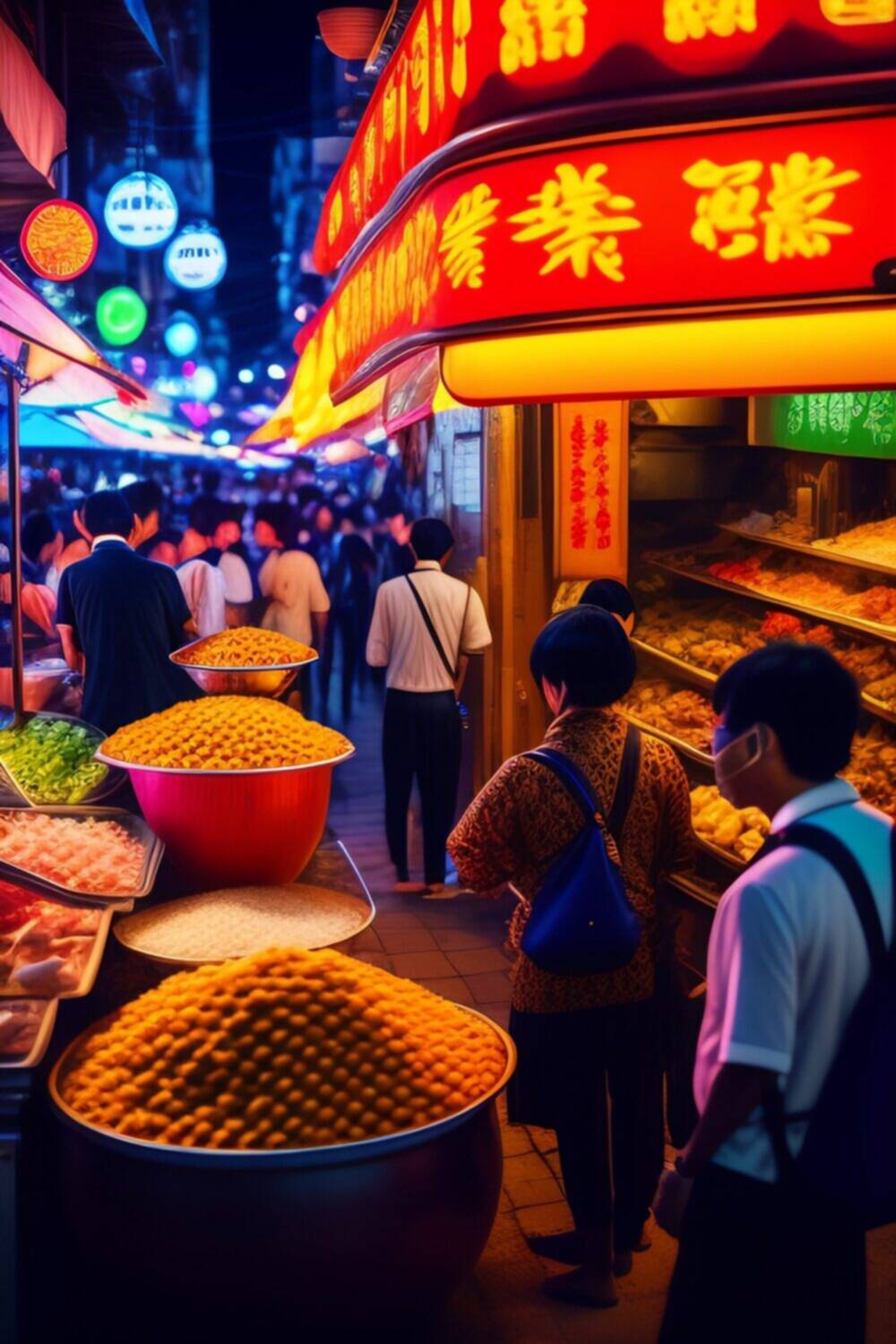 Крупнейший в мире фестиваль уличной еды - ночные рынки в Тайбэе, Тайвань