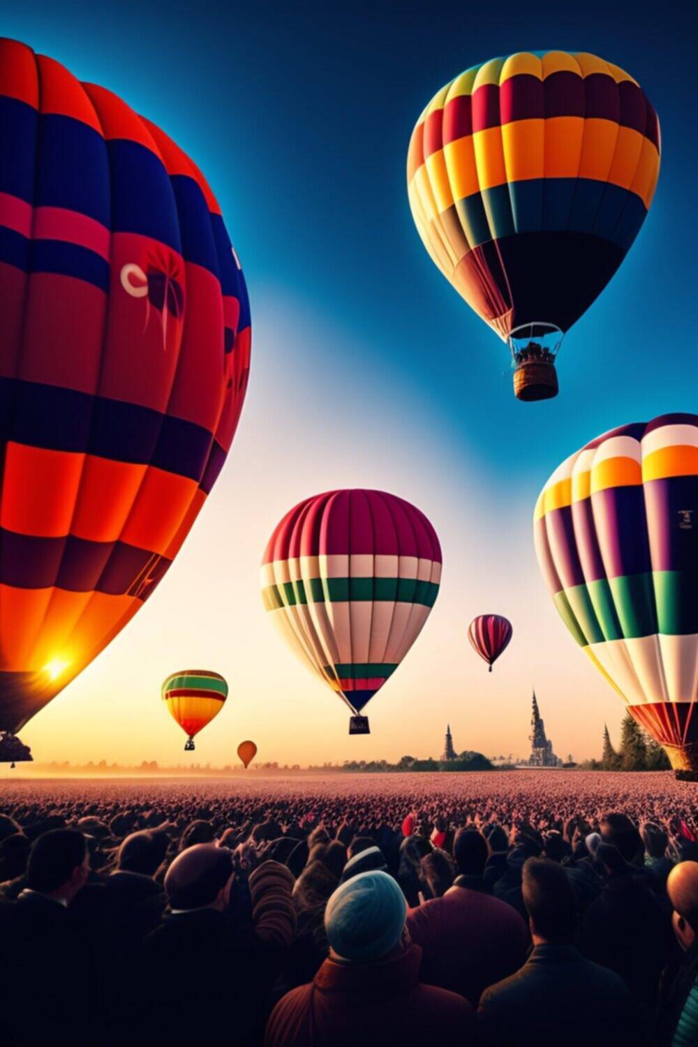 Международная фиеста воздушных шаров в Альбукерке в Нью-Мексико, США